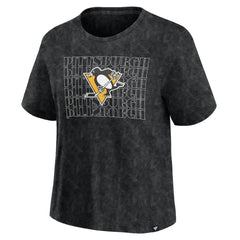 Pittsburgh Penguins Fanatics Women's Faded Wash T-Shirt -  NHL T-shirts