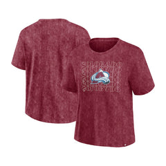 Colorado Avalanche Fanatics Women's Faded Wash T-Shirt -  NHL T-shirts