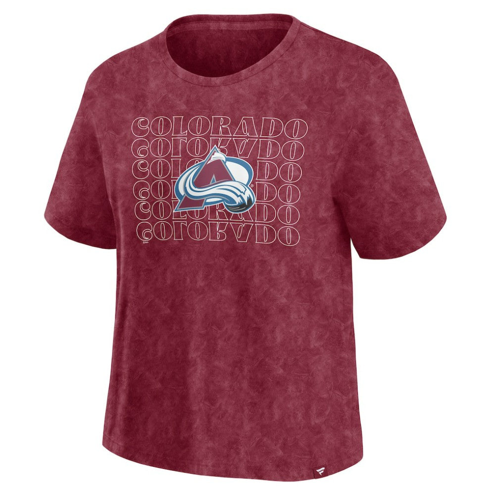 Colorado Avalanche Fanatics Women's Faded Wash T-Shirt -  NHL T-shirts