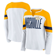 Nashville Predators Fanatics Women's Frozen Long Sleeve Notch Neck T-Shirt -  NHL T-shirts