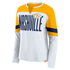 Nashville Predators Fanatics Women's Frozen Long Sleeve Notch Neck T-Shirt -  NHL T-shirts