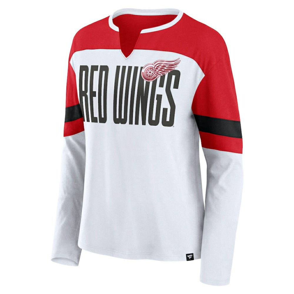 Detroit Red Wings Fanatics Women's Frozen Long Sleeve Notch Neck T-Shirt -  NHL T-shirts