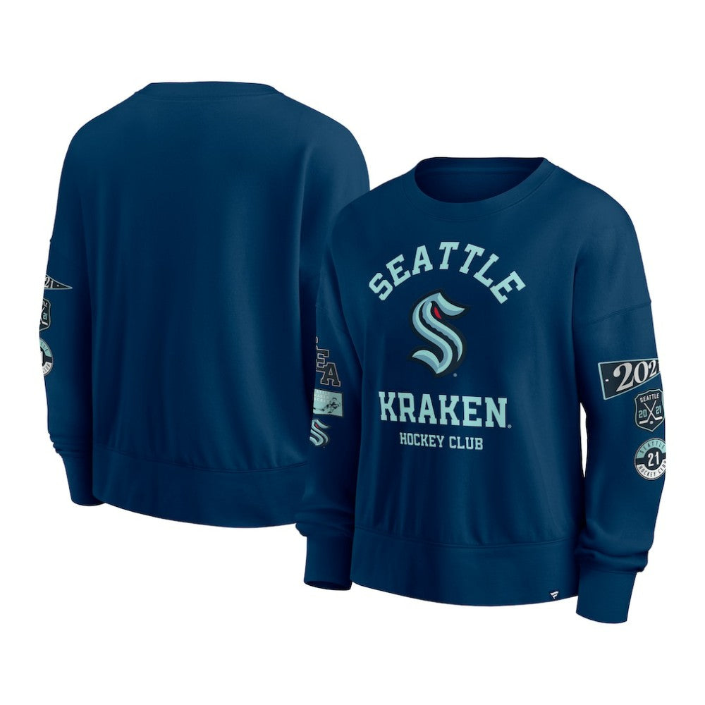 Seattle Kraken Fanatics Women's Go Team Pullover Sweatshirt -  NHL Sweatshirts