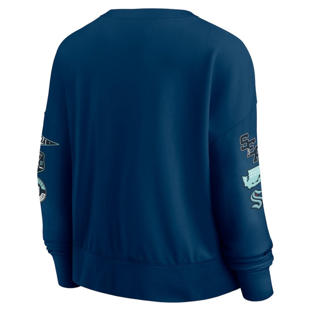Seattle Kraken Fanatics Women's Go Team Pullover Sweatshirt -  NHL Sweatshirts