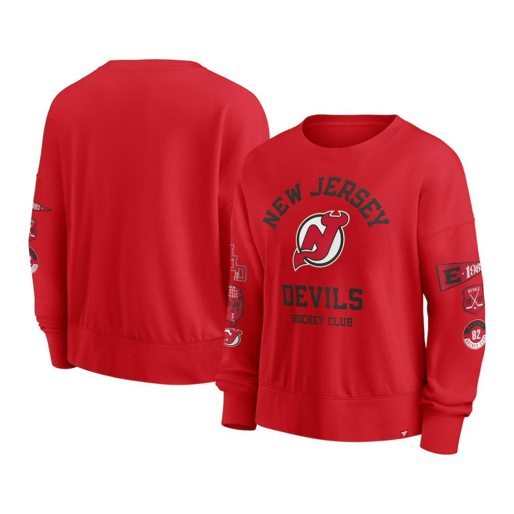 New Jersey Devils Fanatics Women's Go Team Pullover Sweatshirt -  NHL Sweatshirts