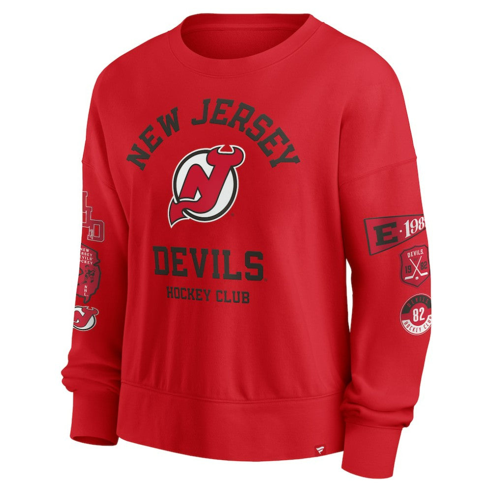 New Jersey Devils Fanatics Women's Go Team Pullover Sweatshirt -  NHL Sweatshirts