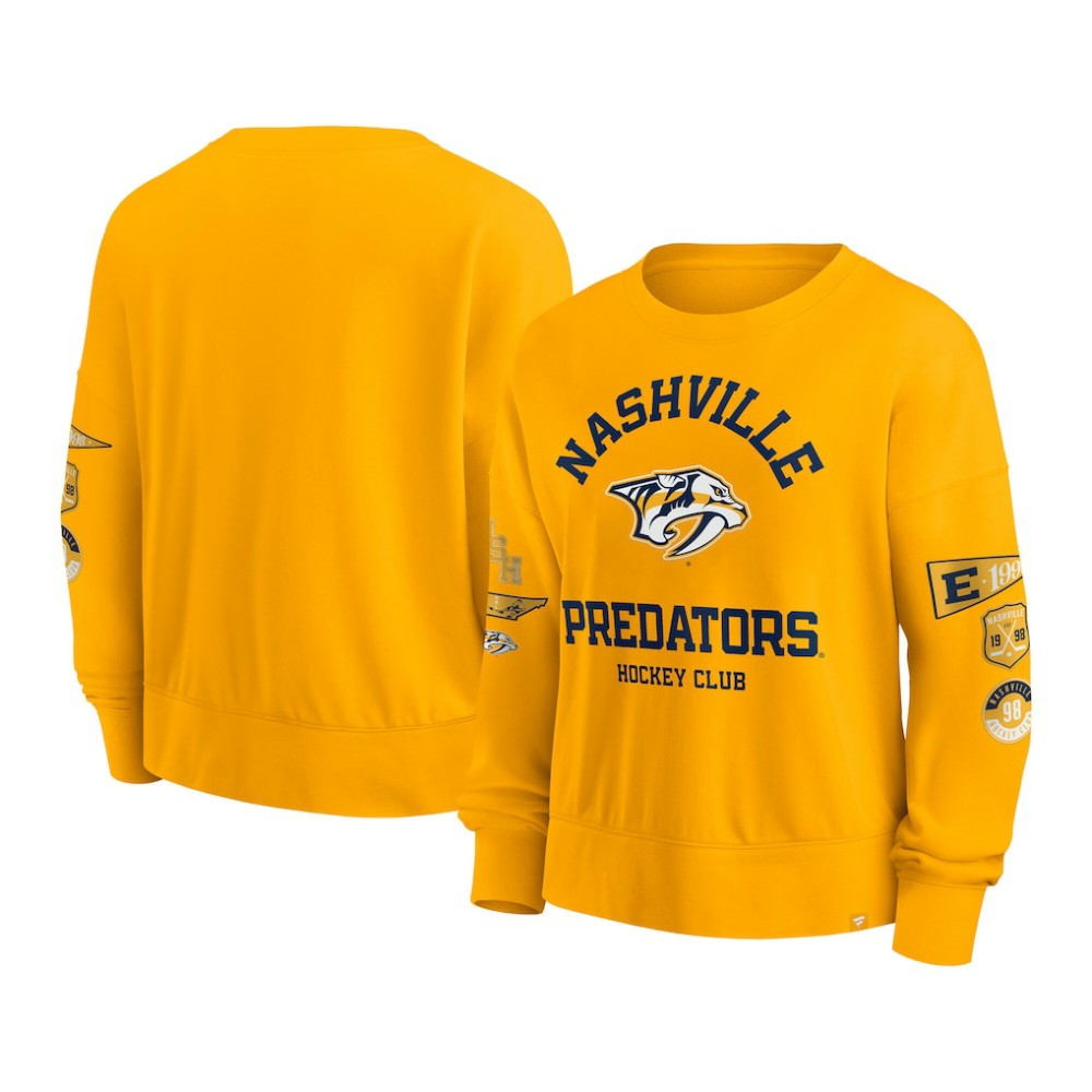 Nashville Predators Fanatics Women's Go Team Pullover Sweatshirt -  NHL Sweatshirts
