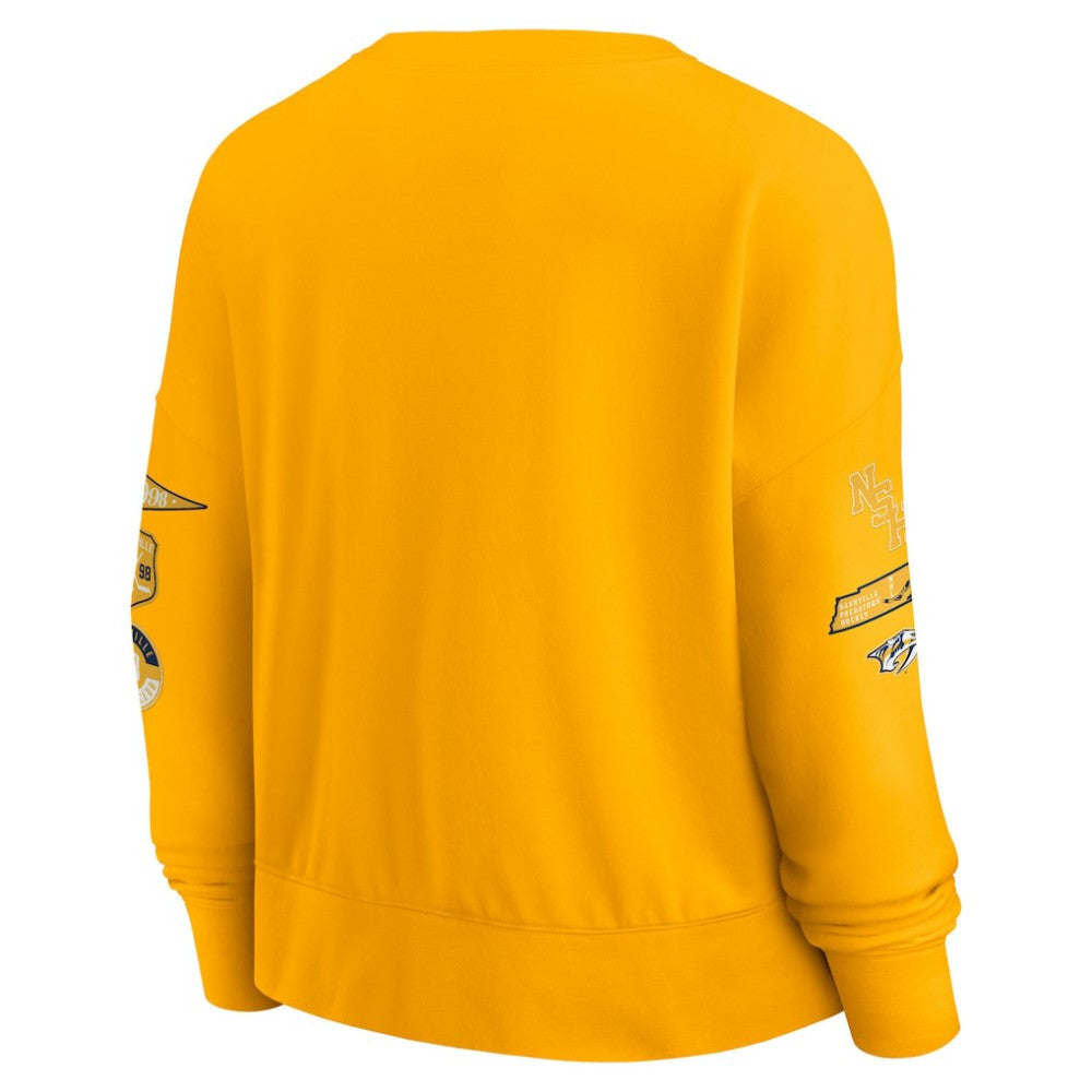 Nashville Predators Fanatics Women's Go Team Pullover Sweatshirt -  NHL Sweatshirts