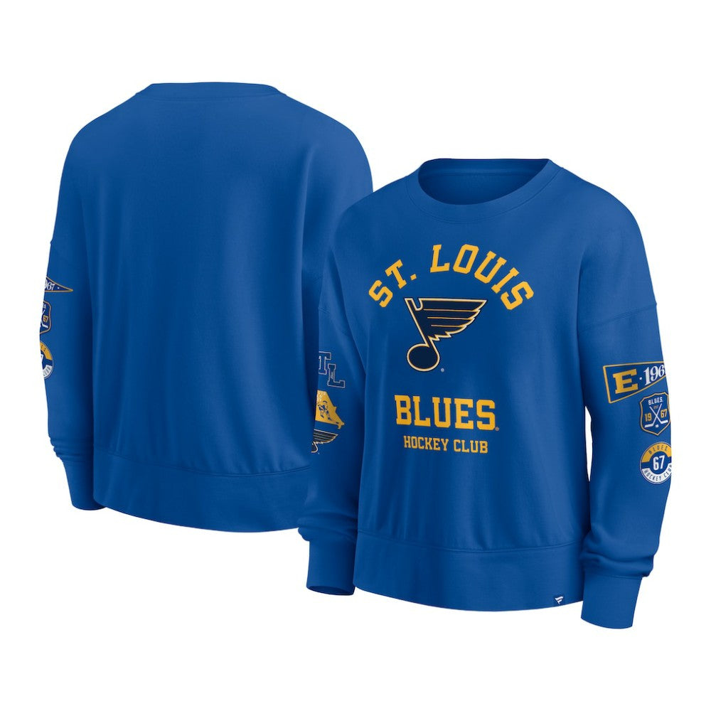 St. Louis Blues Fanatics Women's Go Team Pullover Sweatshirt -  NHL Sweatshirts