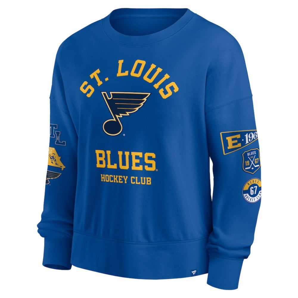 St. Louis Blues Fanatics Women's Go Team Pullover Sweatshirt -  NHL Sweatshirts