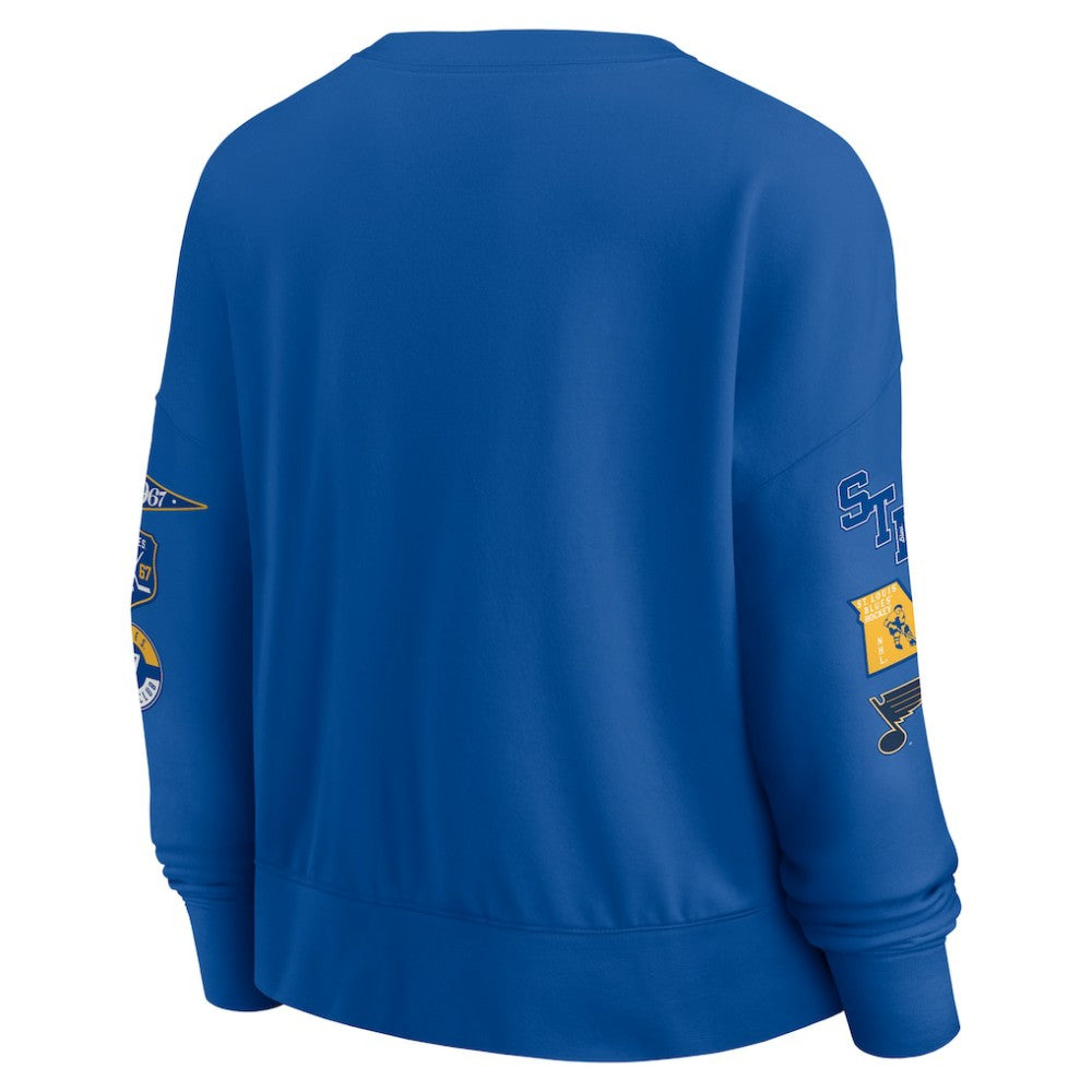 St. Louis Blues Fanatics Women's Go Team Pullover Sweatshirt -  NHL Sweatshirts