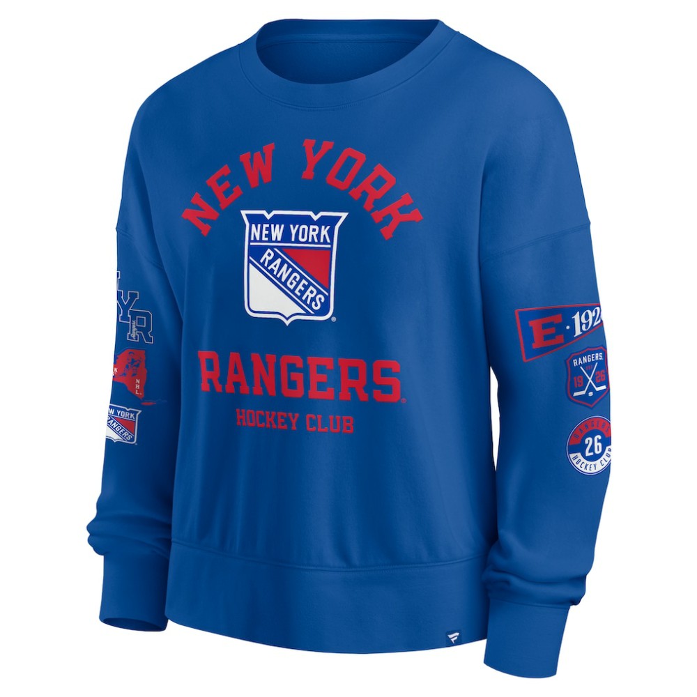 New York Rangers Fanatics Women's Go Team Pullover Sweatshirt -  NHL Sweatshirts