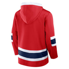Washington Capitals Fanatics Inside Line Fleece Pullover Hoodie- Red -  NHL Hoodies