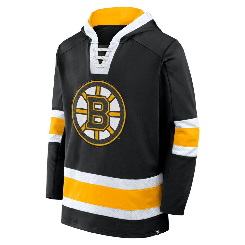 Boston Bruins Fanatics Inside Line Fleece Pullover Hoodie- Black -  NHL Hoodies