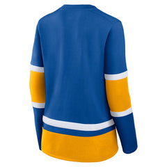 St. Louis Blues Fanatics Women's Prime Time Lace-Up Long Sleeve T-Shirt -  NHL T-shirts