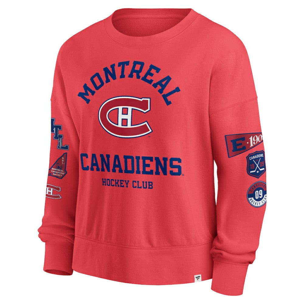 Montreal Canadiens Fanatics Women's Oversized Vintage Go Team Pullover Sweatshirt -  NHL Sweatshirts