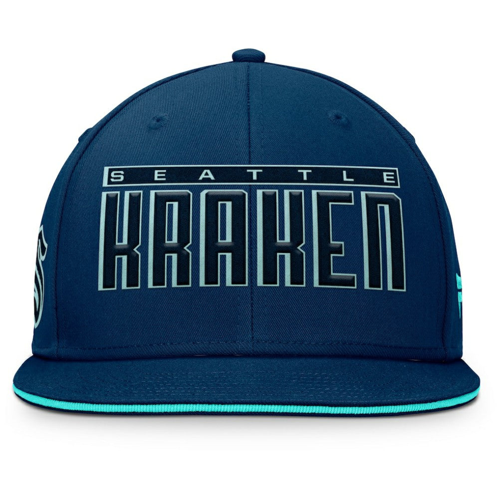 Seattle Kraken Fanatics Fundamental Gino Stack Snapback Hat -  NHL Hats