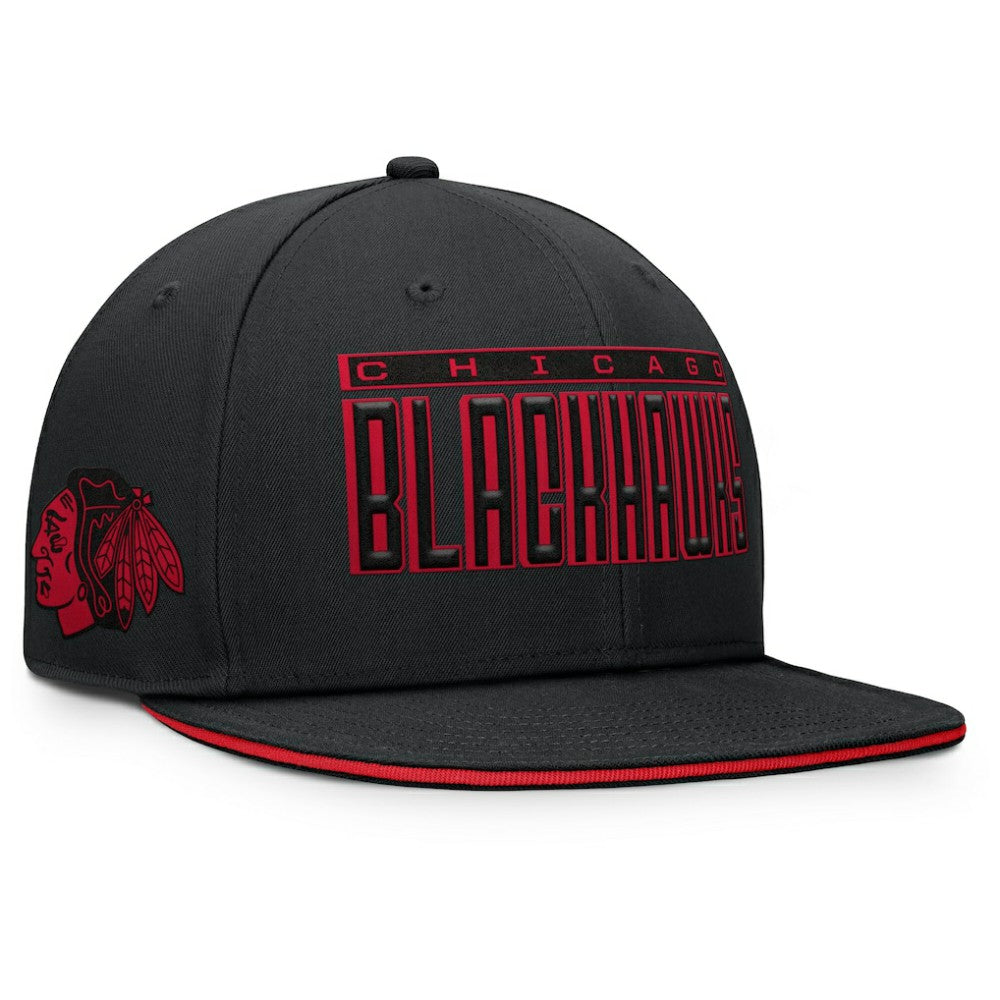 Chicago Blackhawks Fanatics Fundamental Gino Stack Snapback Hat -  NHL Hats