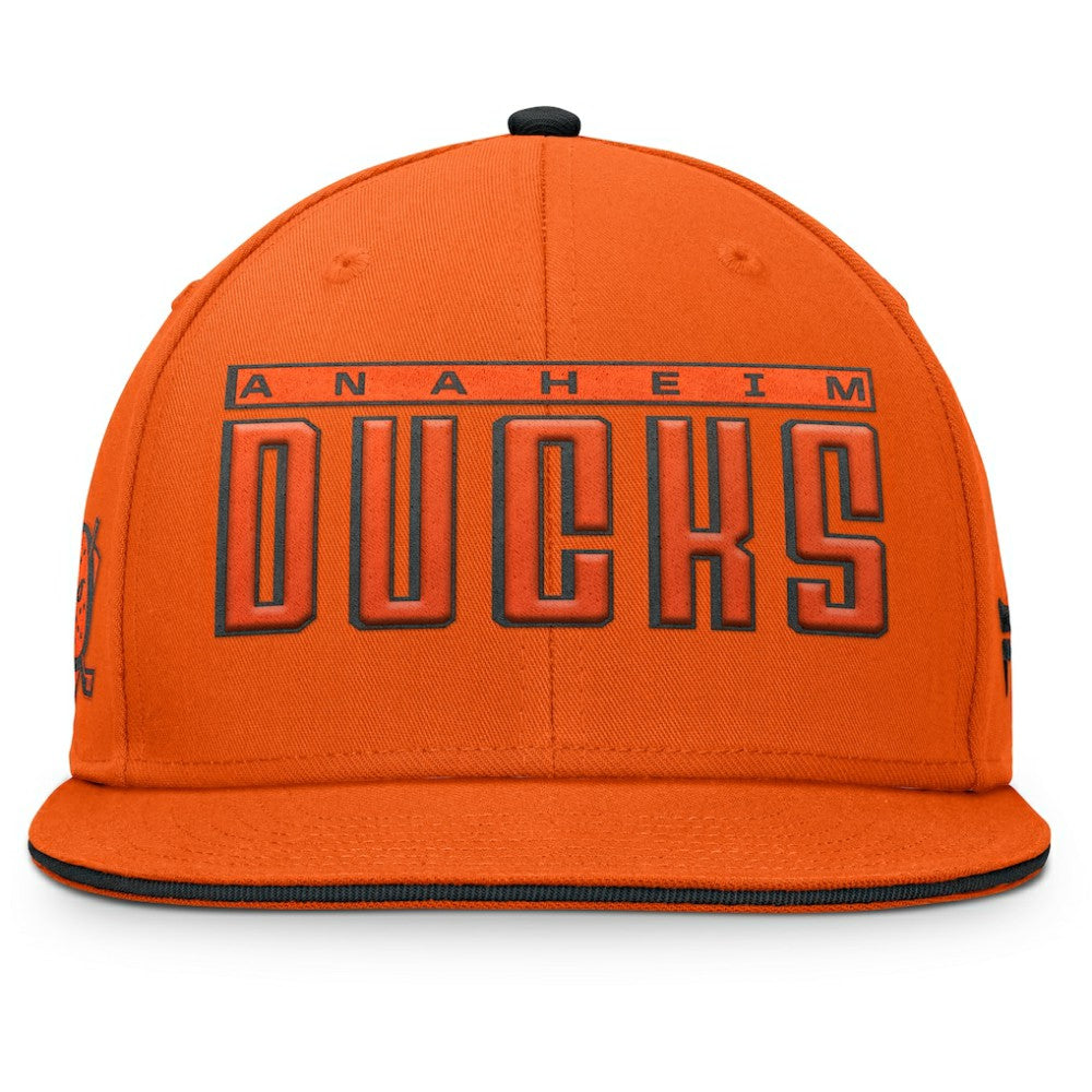 Anaheim Ducks Fanatics Fundamental Gino Stack Snapback Hat -  NHL Hats