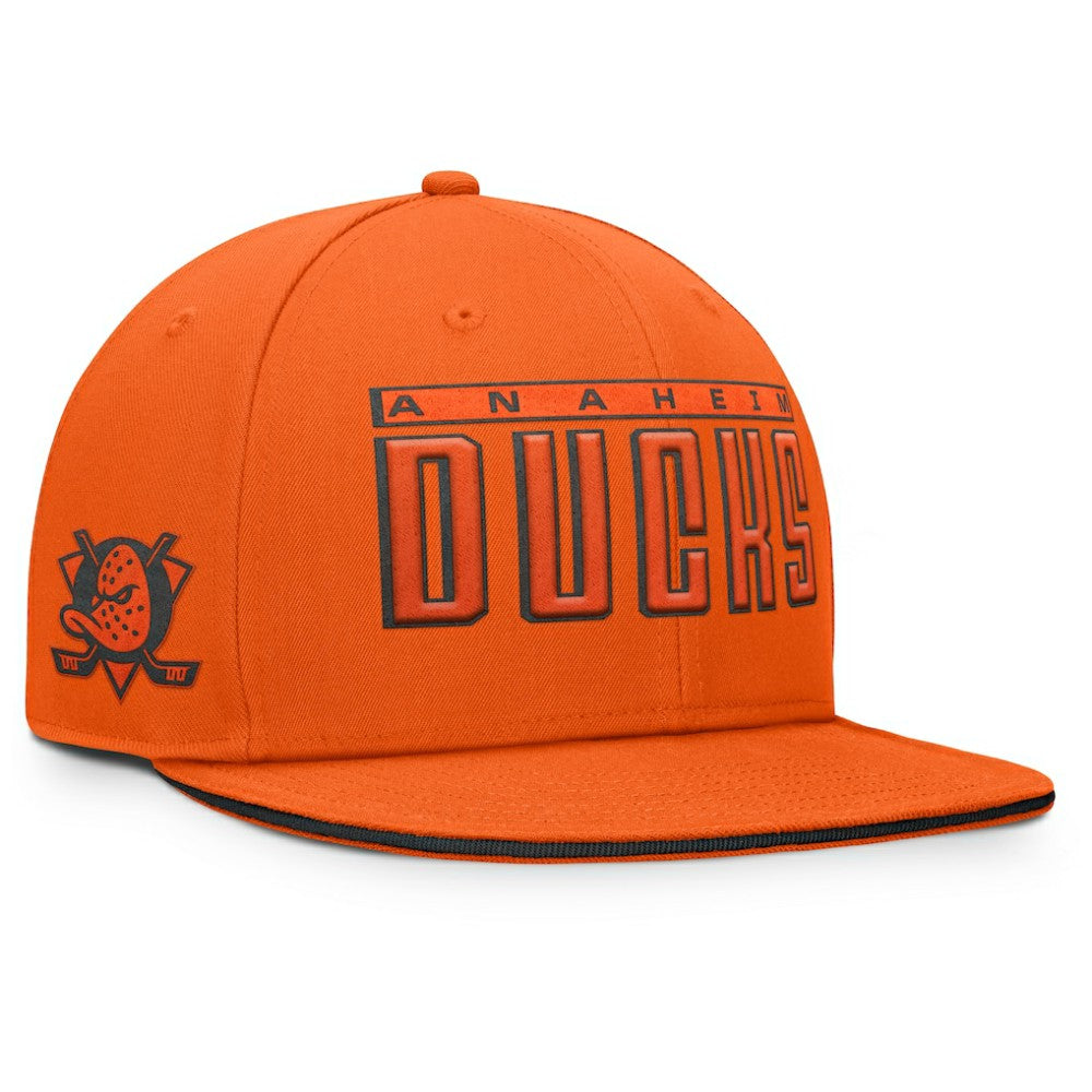 Anaheim Ducks Fanatics Fundamental Gino Stack Snapback Hat -  NHL Hats