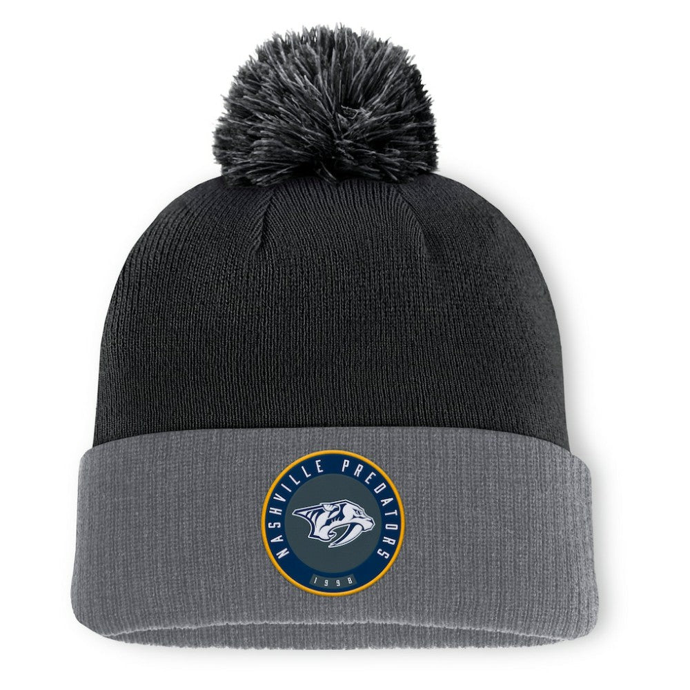 Nashville Predators Fanatics Aspyn Cuffed Knit Hat with Pom -  NHL Hats