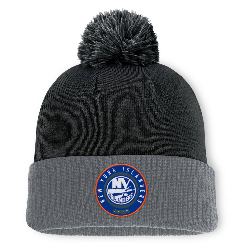 New York Islanders Fanatics Aspyn Cuffed Knit Hat with Pom -  NHL Hats