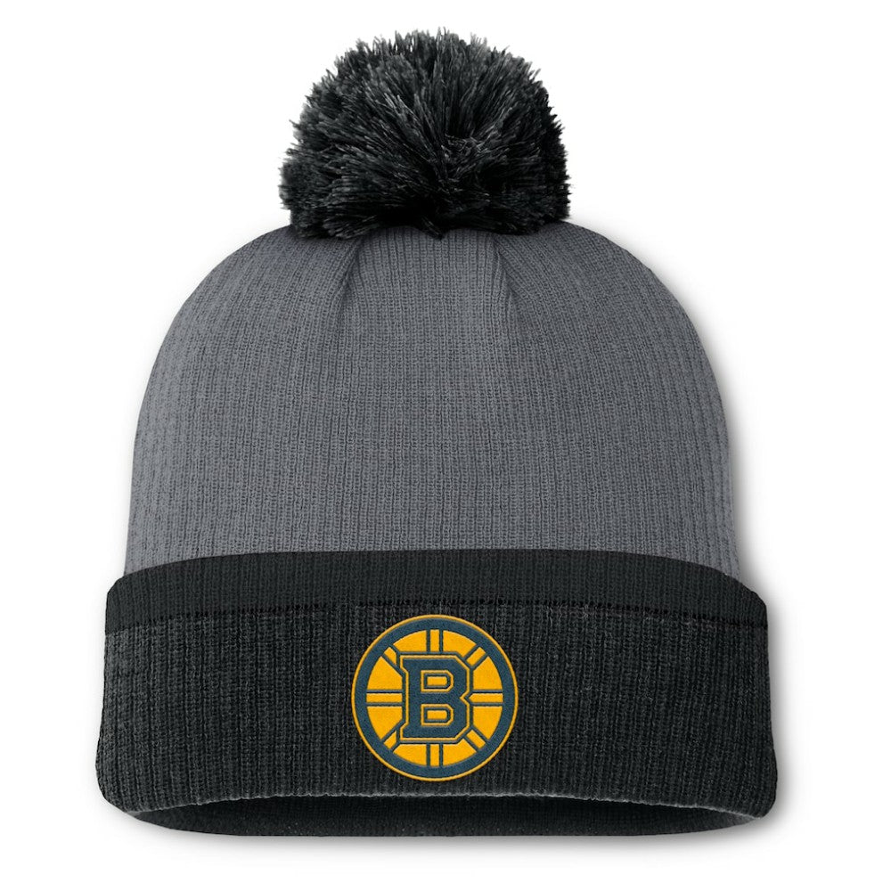 Boston Bruins Fanatics Women's Cuffed Knit Hat with Pom -  NHL Hats