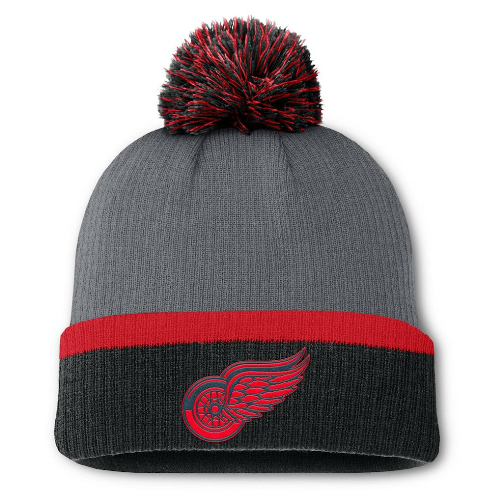 Detroit Red Wings Fanatics Women's Cuffed Knit Hat with Pom -  NHL Hats
