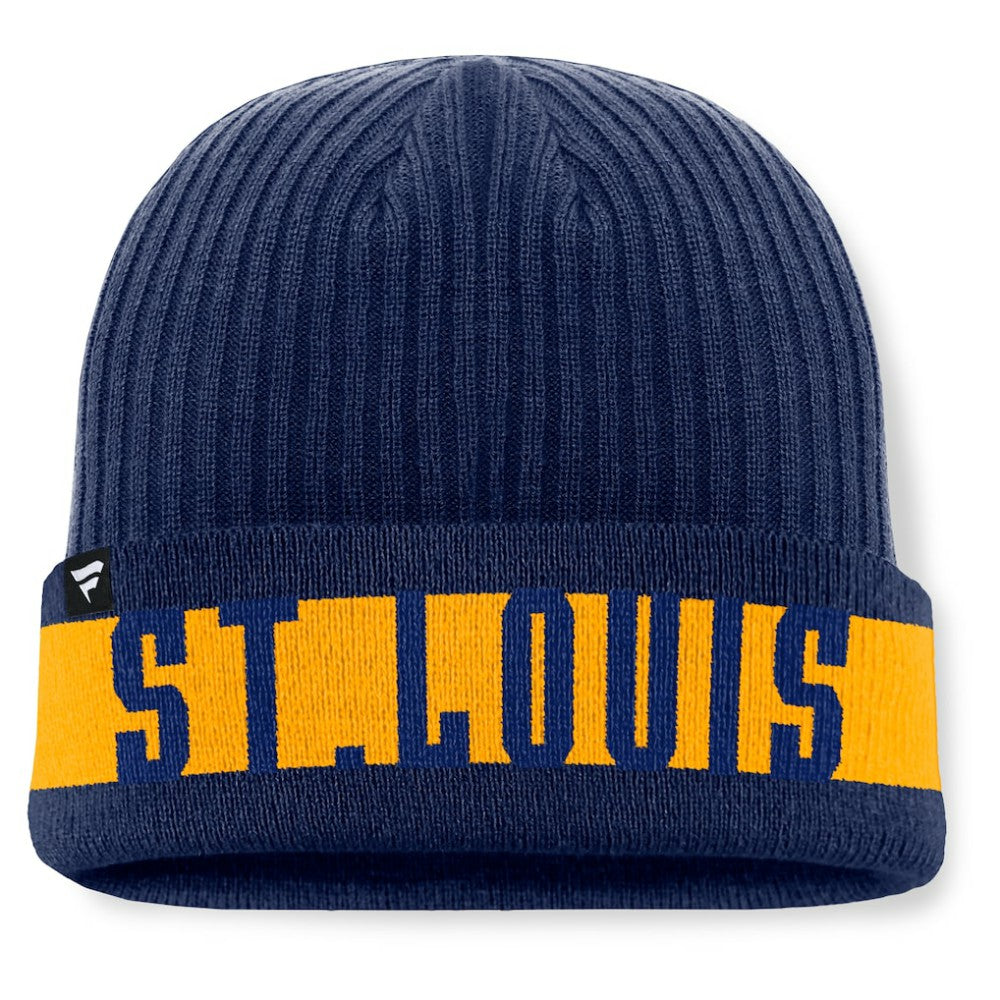 St. Louis Blues Fanatics Blueliner Cuffed Knit Hat -  NHL Hats