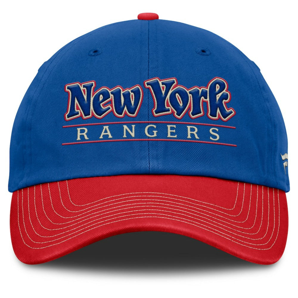 New York Rangers Fanatics Heritage Home Ice Two-Tone Adjustable Hat -  NHL Hats