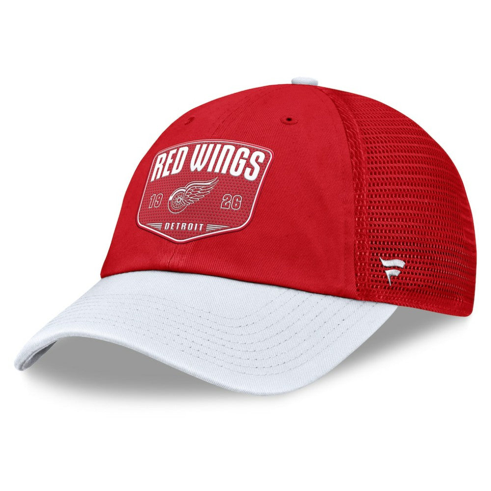 Detroit Red Wings Fanatics Fundamental One-Time Trucker Adjustable Hat -  NHL Hats