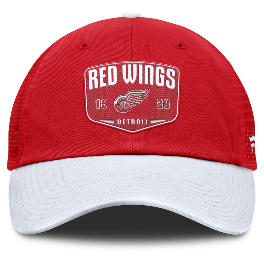 Detroit Red Wings Fanatics Fundamental One-Time Trucker Adjustable Hat -  NHL Hats