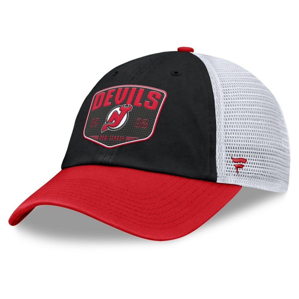 New Jersey Devils Fanatics Fundamental One-Time Trucker Adjustable Hat -  NHL Jerseys