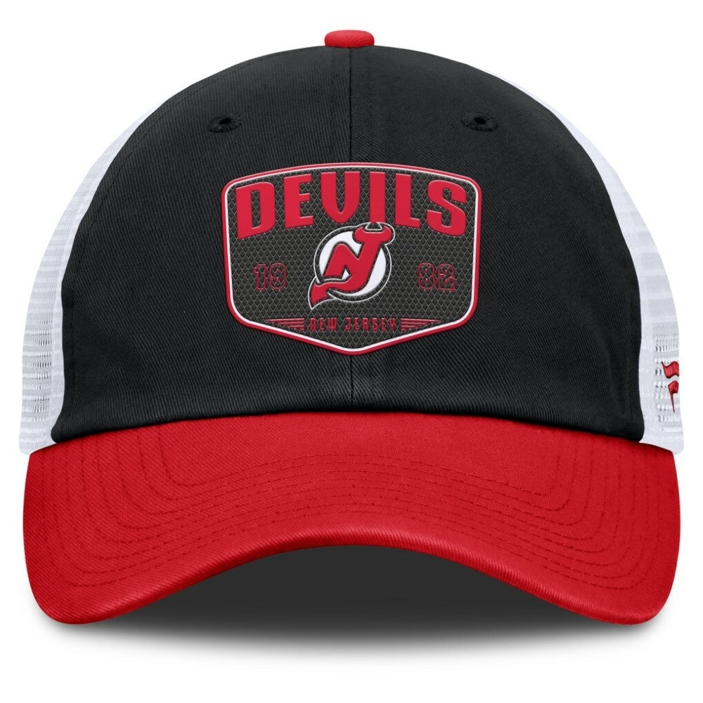New Jersey Devils Fanatics Fundamental One-Time Trucker Adjustable Hat -  NHL Jerseys
