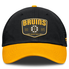 Boston Bruins Fanatics Fundamental One-Time Trucker Adjustable Hat -  NHL Hats