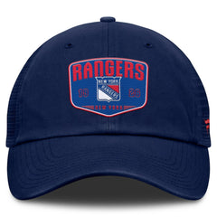 New York Rangers Fanatics Fundamental One-Time Trucker Adjustable Hat -  NHL Hats