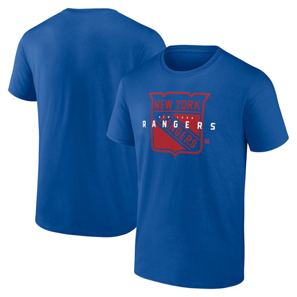 New York Rangers Logo Athletic Coordinate T-Shirt -  NHL T-shirts