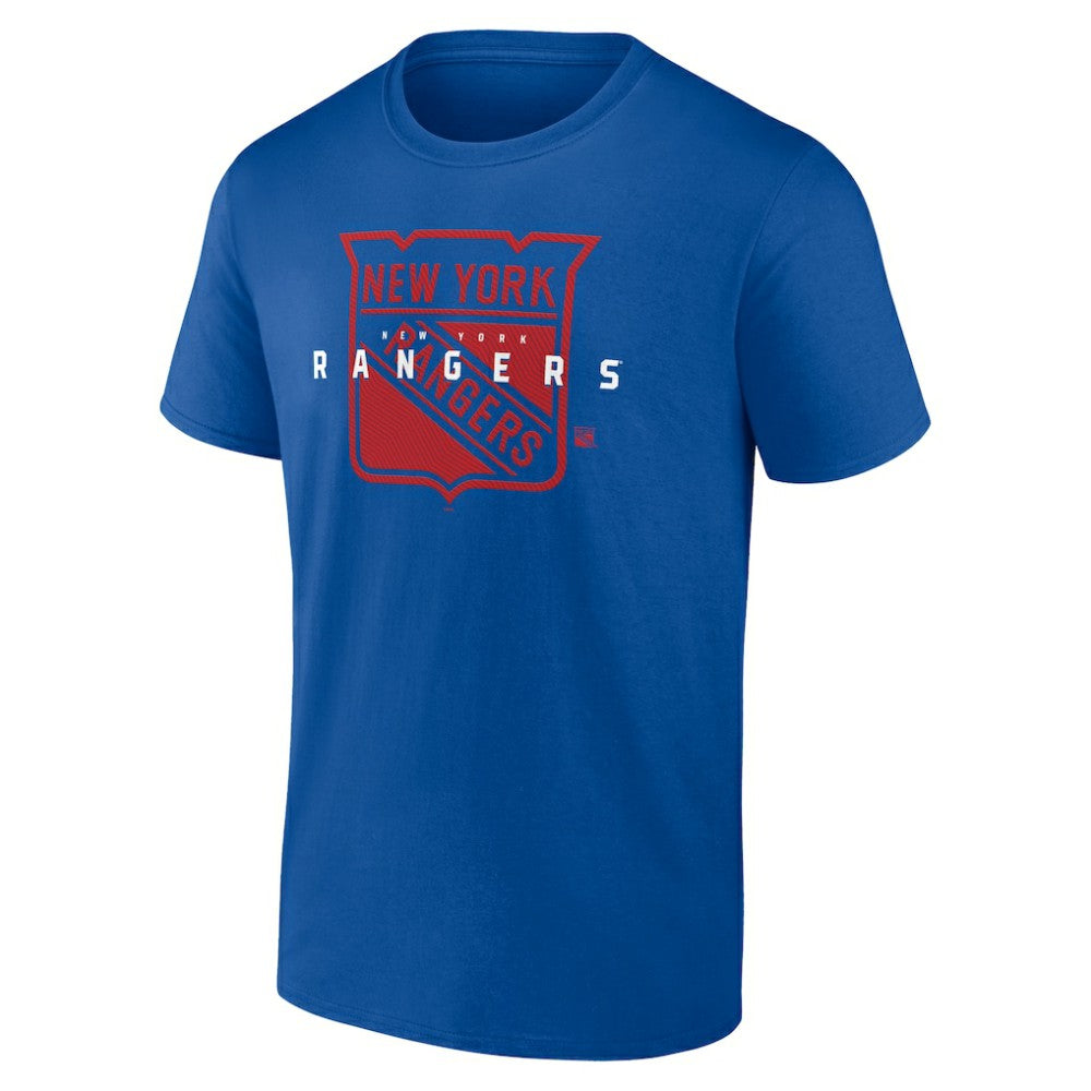 New York Rangers Logo Athletic Coordinate T-Shirt -  NHL T-shirts