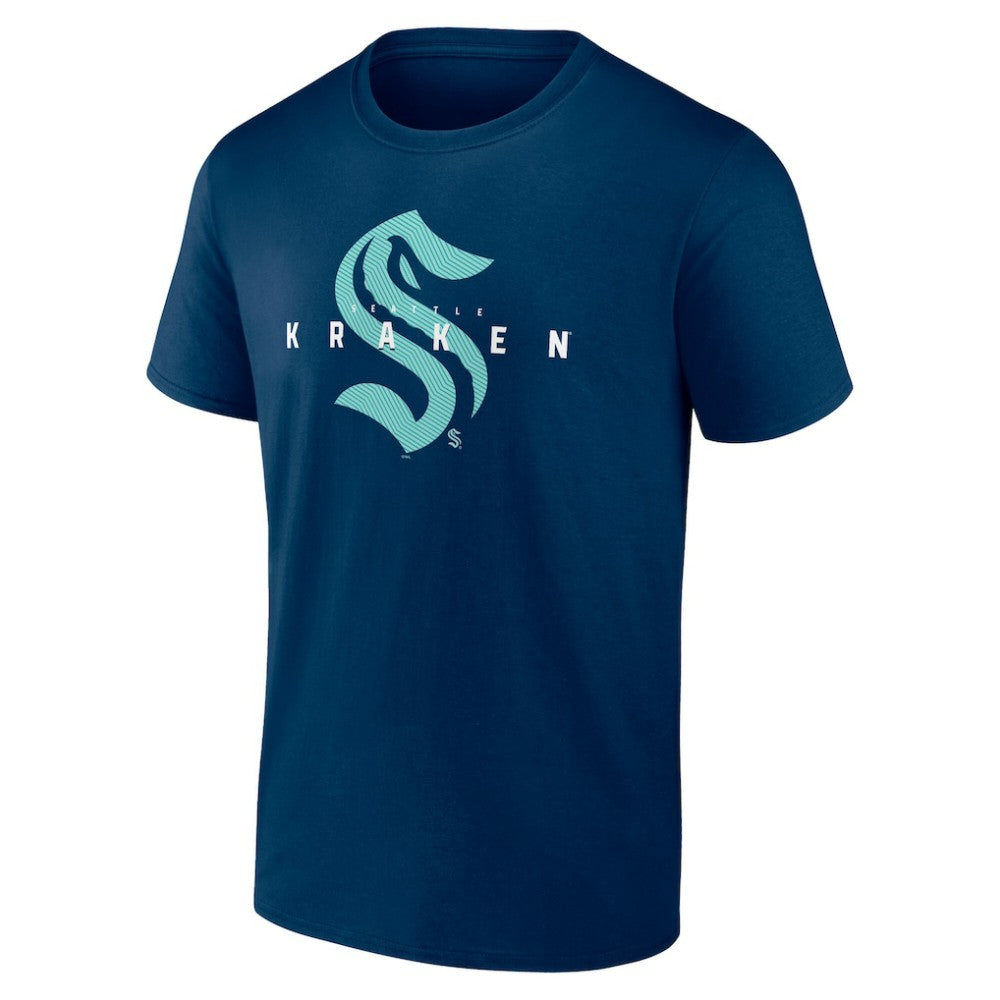 Seattle Kraken Logo Athletic Coordinate T-Shirt -  NHL T-shirts