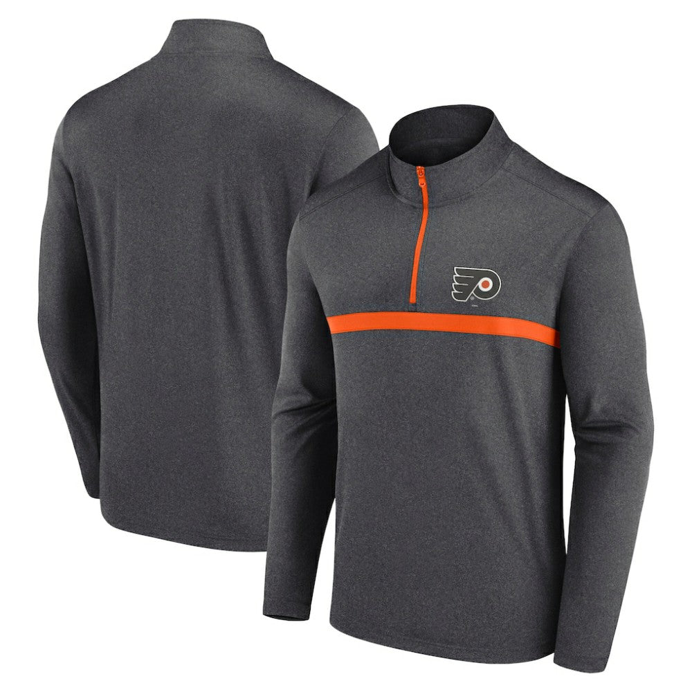 Philadelphia Flyers Logo Athletic Head-to-Head Raglan Quarter-Zip Top -  NHL