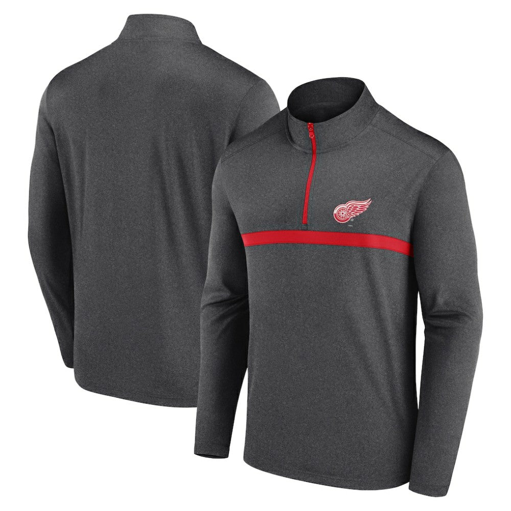 Detroit Red Wings Logo Athletic Head-to-Head Raglan Quarter-Zip Top -  NHL