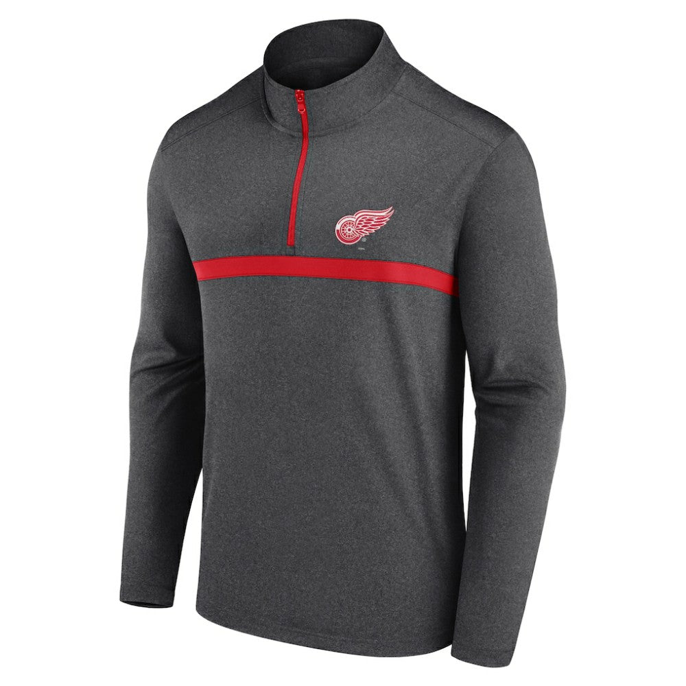 Detroit Red Wings Logo Athletic Head-to-Head Raglan Quarter-Zip Top -  NHL