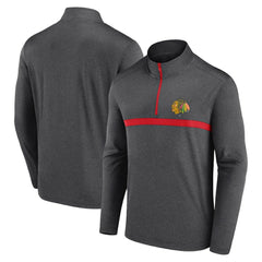 Chicago Blackhawks Logo Athletic Head-to-Head Raglan Quarter-Zip Top -  NHL