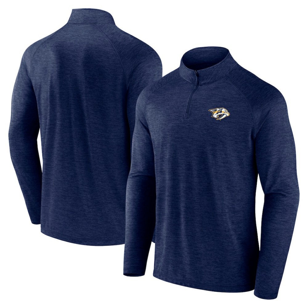 Nashville Predators Logo Athletic Head-to-Head Raglan Quarter-Zip Top -  NHL