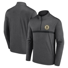 Boston Bruins Logo Athletic Head-to-Head Raglan Quarter-Zip Top -  NHL
