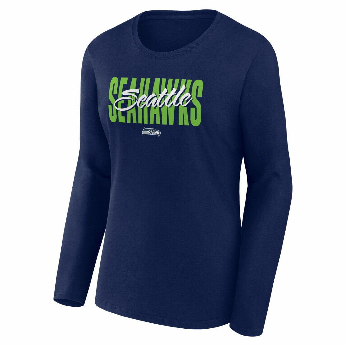 Seattle Seahawks Logo Athletic Women's Grip Long Sleeve T-Shirt | NFL On sale