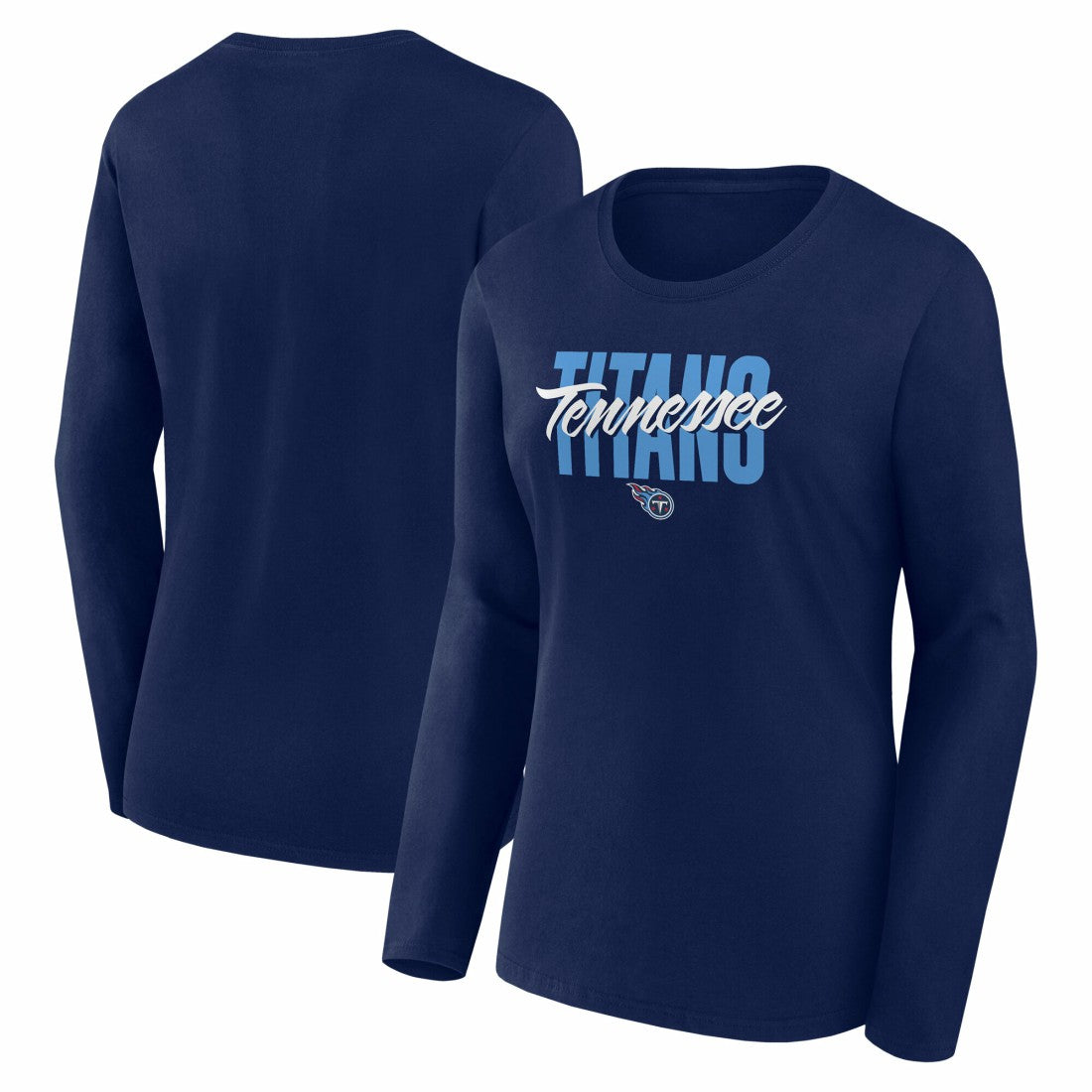 Tennessee Titans Logo Athletic Women's Grip Long Sleeve T-Shirt | NFL Online