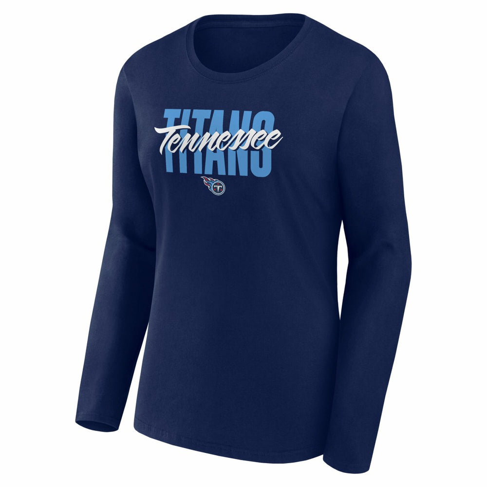 Tennessee Titans Logo Athletic Women's Grip Long Sleeve T-Shirt | NFL Online