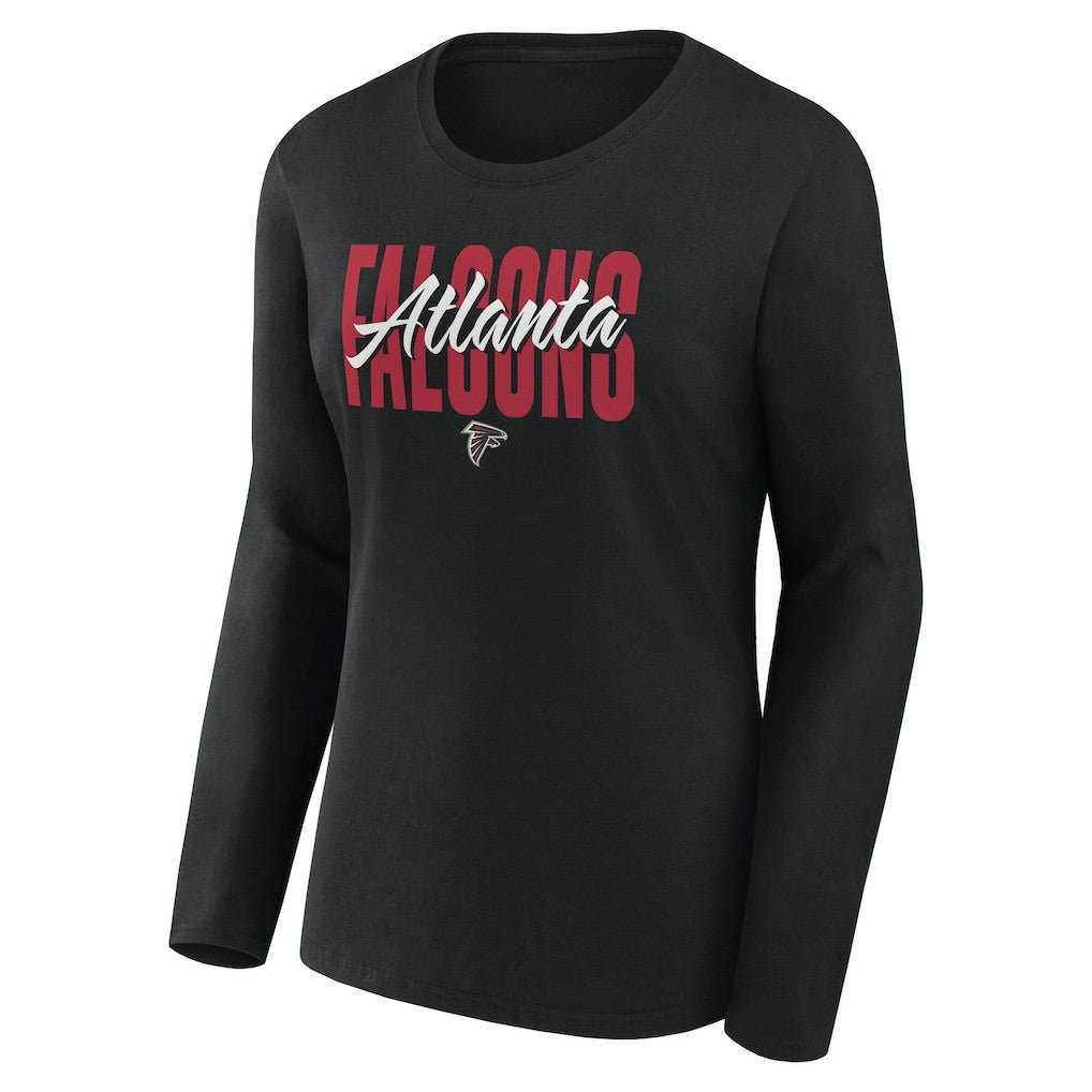 Atlanta Falcons Logo Athletic Women's Grip Long Sleeve T-Shirt | NFL Online