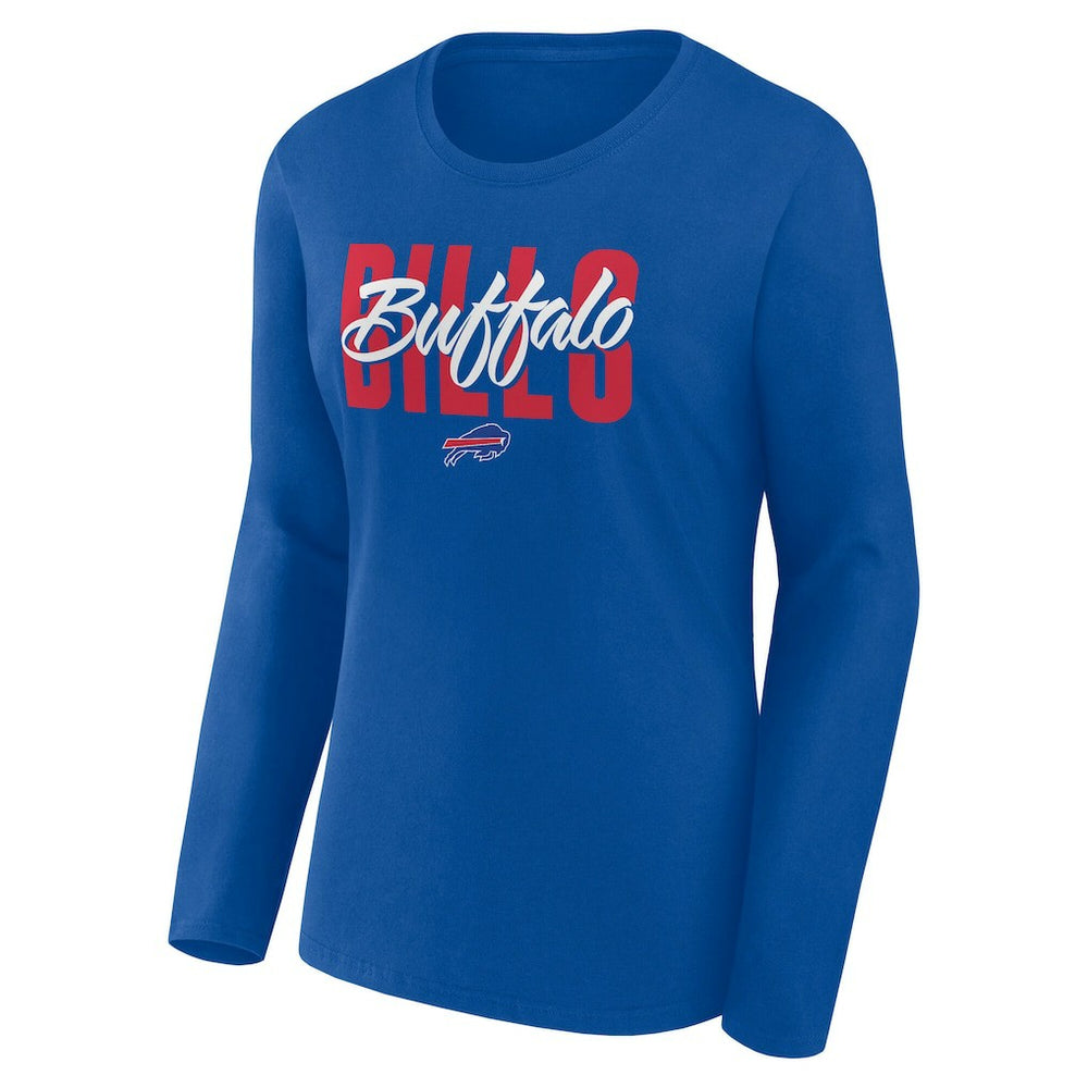 Buffalo Bills Logo Athletic Women's Grip Long Sleeve T-Shirt | NFL Online